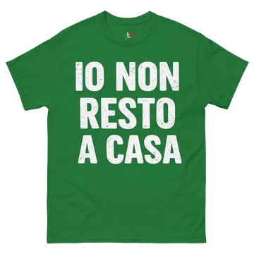 T-shirt classica Uomo Io Non Resto a Casa