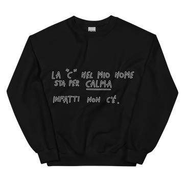 Felpa unisex Uomo/Donna Calma