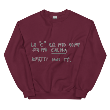 Felpa unisex Uomo/Donna Calma