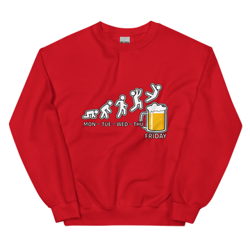 Felpa senza Cappuccio Unisex Uomo/Donna Birra