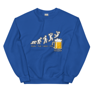 Felpa senza Cappuccio Unisex Uomo/Donna Birra