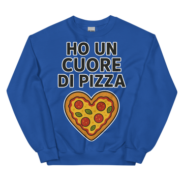 Felpa unisex Uomo/Donna Cuore di Pizza