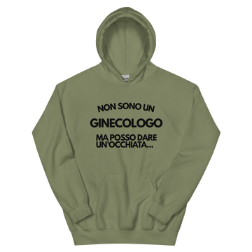 Felpa con cappuccio Unisex Donna/Uomo Ginecologo