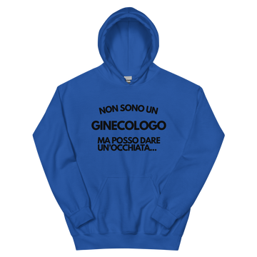 Felpa con cappuccio Unisex Uomo/Donna Ginecologo