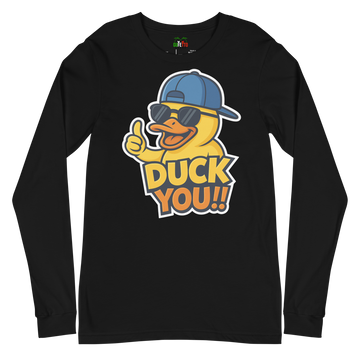 T-shirt a maniche lunghe unisex Uomo/Donna DUCK YOU