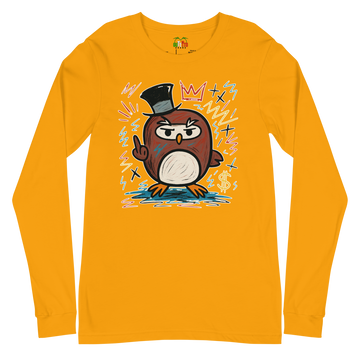 T-shirt a maniche lunghe unisex Uomo/Donna Gufetto Art.