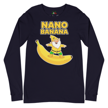 T-shirt a maniche lunghe unisex Uomo/Donna Nano Banana
