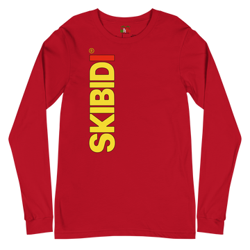 T-shirt a maniche lunghe unisex Uomo/Donna Skibidi