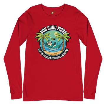 T-shirt a maniche lunghe unisex Uomo/Donna Risparmio Energetico