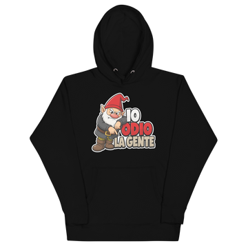 Felpa con cappuccio Unisex Donna/Uomo Io Odio la Gente