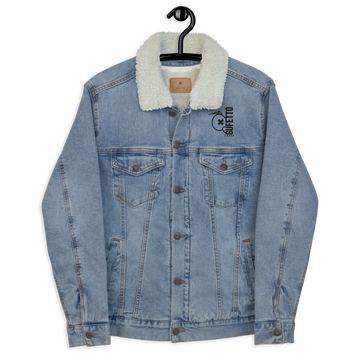 Giacca di jeans sherpa unisex Gufetto Brand