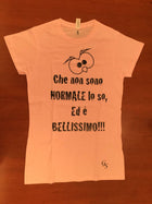 T-shirt Donna (Che non sono Normale...) Arancione - Gufetto Brand