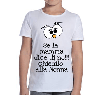 T-shirt Bambina Chiedilo alla Nonna