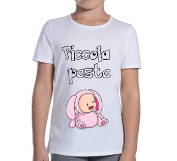 T-shirt Bambina Piccola Peste