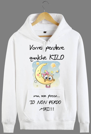 Felpa Donna Vorrei perdere qualche KILO
