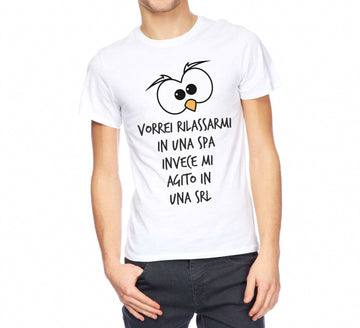 T-shirt Uomo Vorrei Rilassarmi Occhio G/P