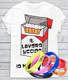 Bundle T-shirt Uomo/Donna + Bracciale Fluo - Gufetto Brand