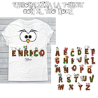 T-shirt Animal Name Personalizzabile con Nome - Gufetto Brand