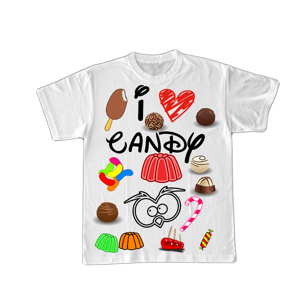 T-shirt Donna ( I love Candy ) - Gufetto Brand