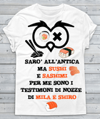 T-shirt Donna SUSHI E SASCHIMI - Gufetto Brand