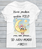 T-shirt Donna Vorrei perdere qualche KILO - Gufetto Brand