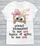 T-shirt Donna Vorrei Rilassarmi... Gufetta Edition - Gufetto Brand
