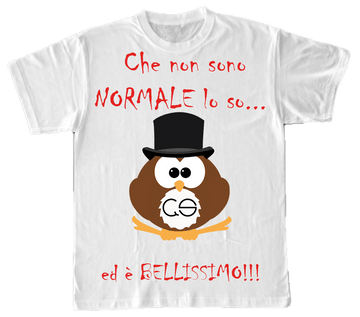 T-shirt Gufetto Donna ( Che non sono Normale... )
