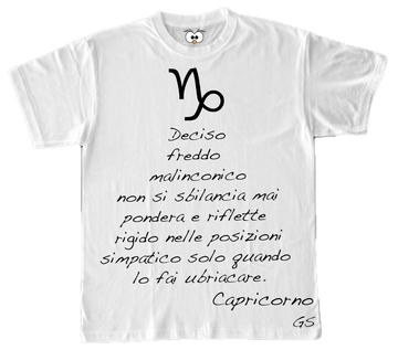 T-shirt Zodiac Uomo Capricorno
