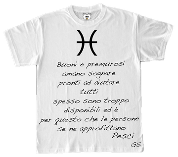 T-shirt Zodiac Uomo Pesci