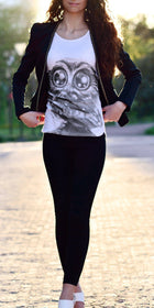 Gufetto Brand Uomo/Donna T-shirt Gufino Bianca - Gufetto Brand