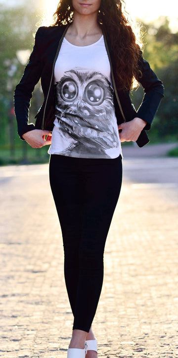 Gufetto Brand Uomo/Donna T-shirt Gufino Bianca