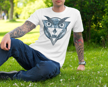 Gufetto Brand Uomo/Donna T-shirt Owl Hipster
