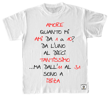 T-SHIRT QUANTO MI AMI PERSONALIZZABILE