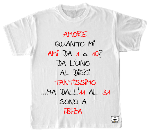 T-SHIRT QUANTO MI AMI PERSONALIZZABILE - Gufetto Brand