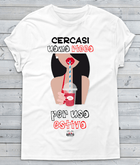 T-shirt Donna Cercasi Uomo Ricco - Gufetto Brand