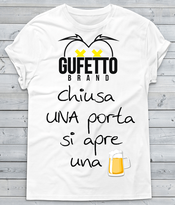 T-shirt Donna Chiusa una Porta...