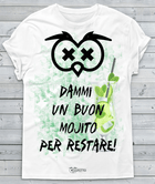 T-shirt Donna Dammi un buon Mojito - Gufetto Brand