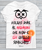 T-shirt Donna Volevo dire al Negroni - Gufetto Brand