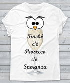 T-shirt Uomo Finché c'è Prosecco Occhi - Gufetto Brand