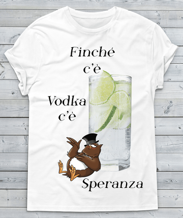 T-shirt Uomo Finché c'è Vodka