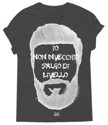 T-shirt Uomo Io non invecchio Limited White/Black