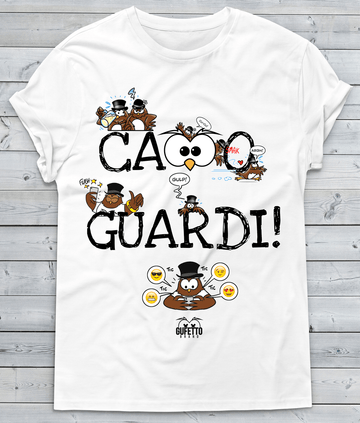 T-shirt Uomo Ca..o Guardi Gufetti Edition
