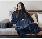 Coperta con maniche donna Blu - Gufetto Brand