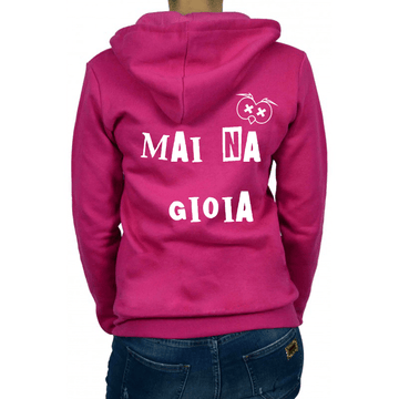 Felpa Donna Fucsia Mai na Gioia