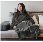 Coperta con maniche donna Grigio Scuro - Gufetto Brand