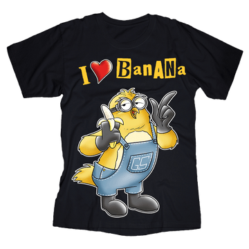 T-shirt Uomo nera BANANA