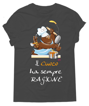 T-shirt Uomo In Cucina Il Cuoco