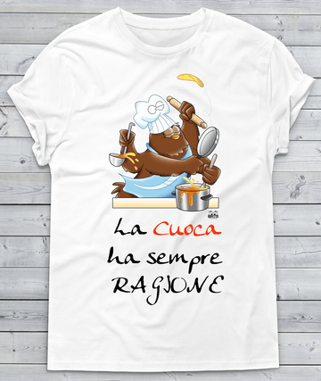 T-shirt Donna In Cucina La Cuoca
