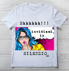 T-shirt Donna SHHH ( S9047 ) - Gufetto Brand