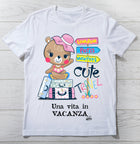 T-shirt Donna Una vita in vacanza ( C8402 ) - Gufetto Brand